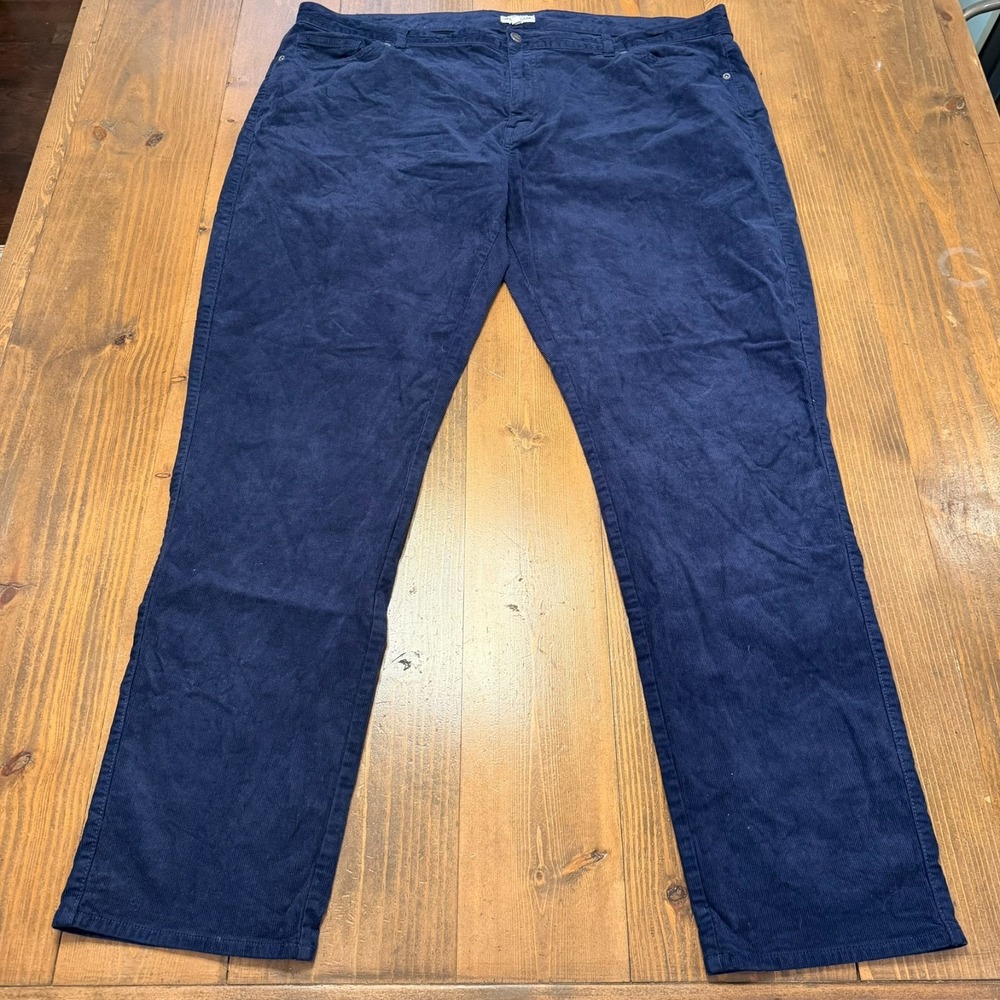 Peter Millar Superior Soft Corduroy Pants Straight Navy Blue Sz 44x33‎ MF24B29